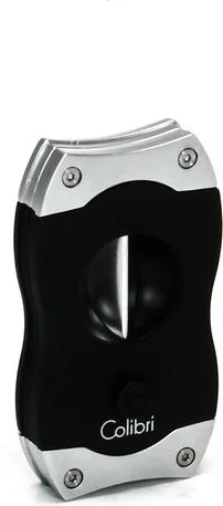 Colibri V-Cut Sikarileikkuri Musta/Kromi