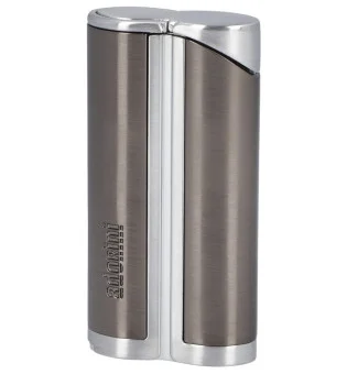 adorini Single Jet Curve Savukkeensytytin Gunmetal sis. Sikaripunchin