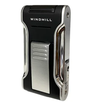 Kantana by Windmill Jet Flame Lighter, musta/hopea