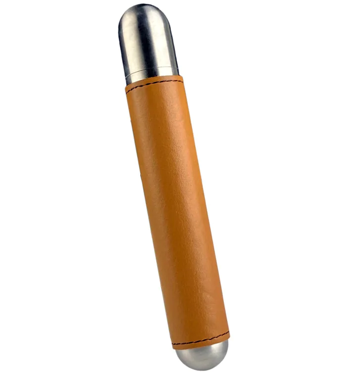 adorini Satin Steel Case Single with brown Leather kuva 6