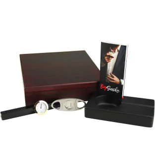 BigSmoke Humidor Set, ruskea