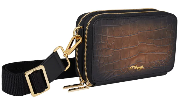 S.T. Dupont Le Grand Atelier Cigar Crossbody Bag Havana, 141452