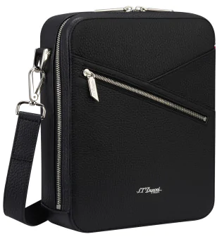S.T. Dupont Neo Capsule, crossbody-laukku sikareille mustana, 141003