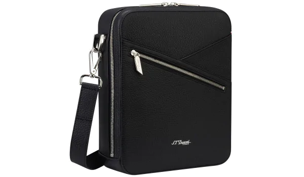 S.T. Dupont Neo Capsule, crossbody-laukku sikareille mustana, 141003