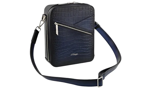 S.T. Dupont Le Grand Atelier Cigar Crossbody Bag Blue, 141353