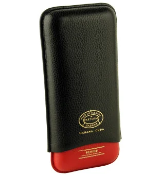 Partagas Series Leather Case, musta ja punainen