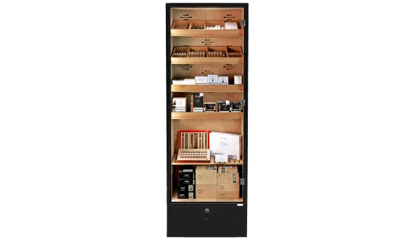 adorini Cabinet Humidor Portofino, musta