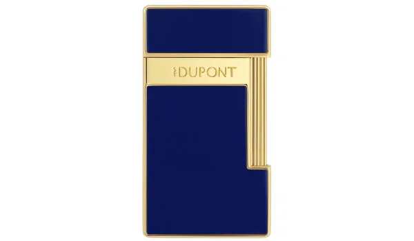 S.T. Dupont Slimmy -sytytin, sininen lakka / kultainen, 028225