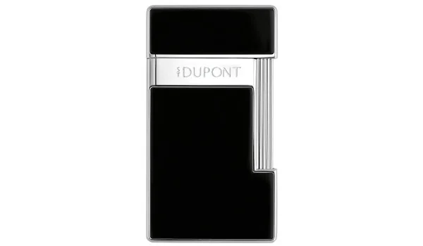S.T. Dupont Slimmy Lighter Black Lacquer Chrome, 028221