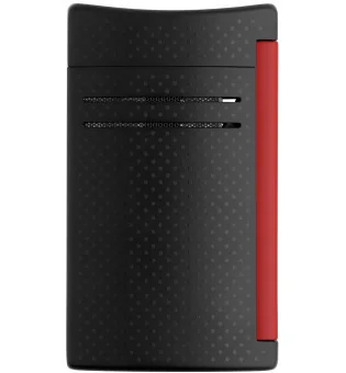 S.T. Dupont Maxijet -sytytin, Black Matt & Red Punched Effect
