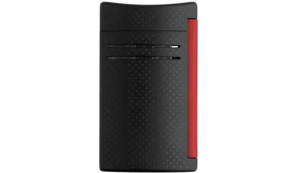 S.T. Dupont Maxijet -sytytin, Black Matt & Red Punched Effect