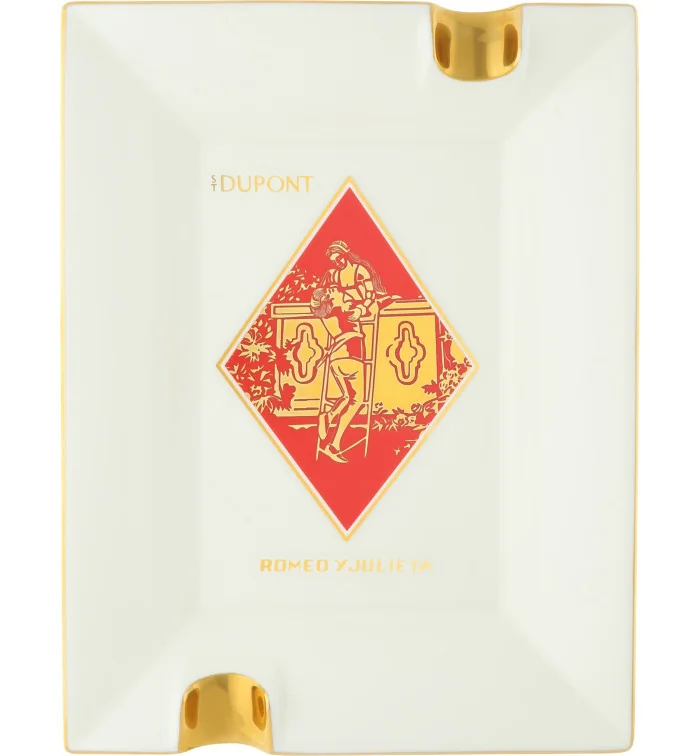 S.T. Dupont Iso Romeo y Julieta tuhkakuppi valkoinen 006450