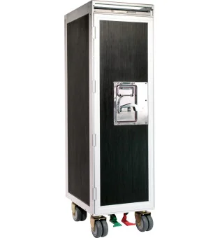 adorini Cigar Cabinet Trolley, musta