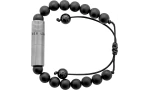 Les Fines Lames Punch-rannekoru mattapintainen onyx