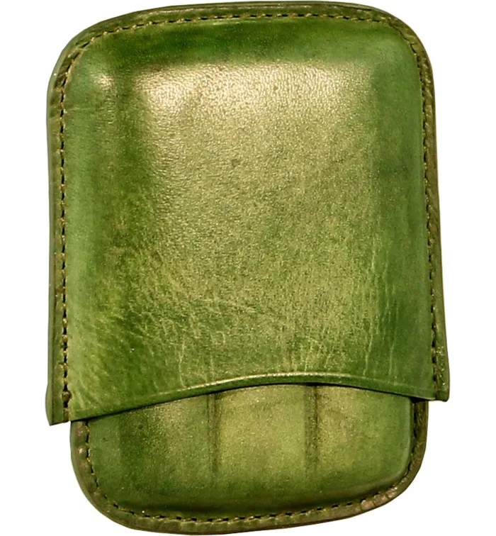 Angelo sikarikotelo 3 sikaria nahka vihreä