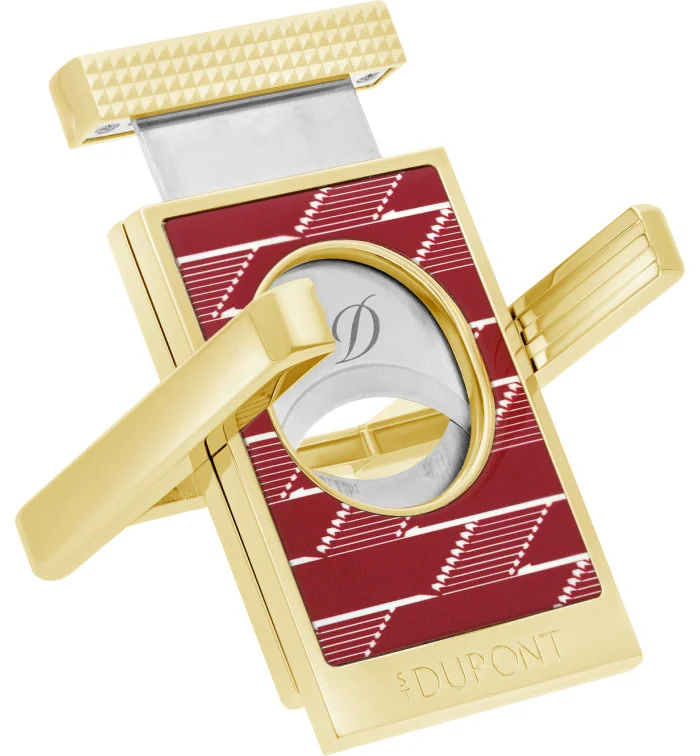 S.T. Dupont leikkuri ja sikariteline monogrammi 1872 Bordeaux punainen 003478