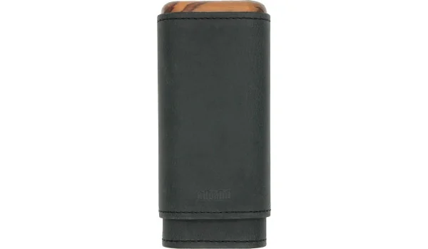 adorini säädettävä sikarikotelo aitoa nahkaa 2/3, musta