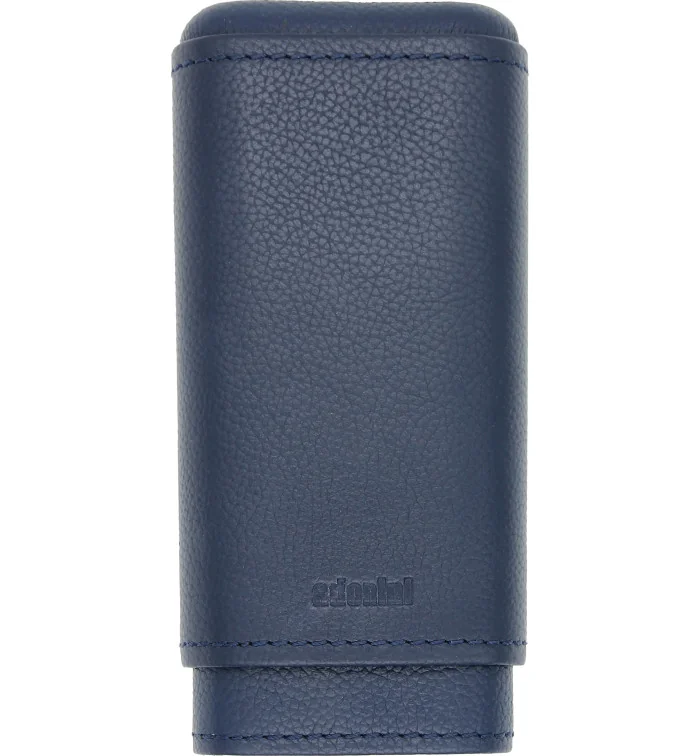 adorini aitonahkainen sikarikotelo 2-3 sikarille sininen