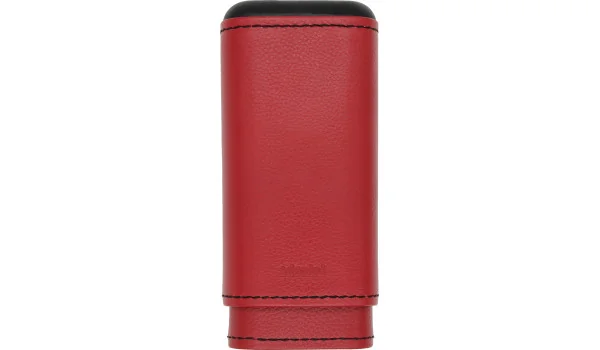 adorini Cigar Case Genuine Leather 2-3 Cigars Magma Red