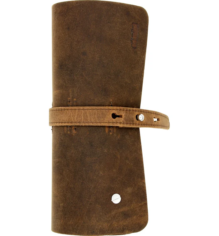 adorini sikarikäärö aitoa nahkaa, ruskea kuva 2