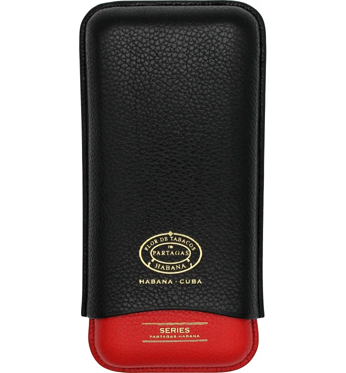 Partagas Series Leather Case, musta ja punainen kuva 2