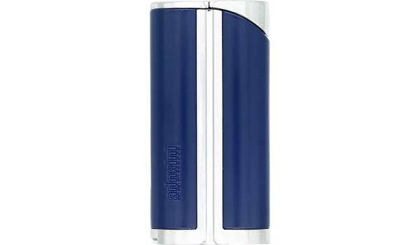 adorini Single Jet Curve Lighter Blue / Satin Silver incl. Cigar Punch kuva 5