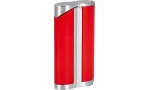 adorini Single Jet Curve Lighter Red / Satin Silver incl. Cigar Punch kuva 7