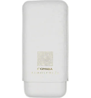 Cohiba Atmosphere Sikarikotelo Nahka valkoinen ja kultainen