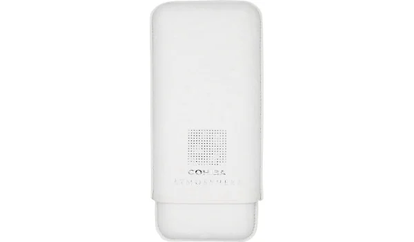 Cohiba Atmosphere Sikarikotelo Nahka valkoinen ja hopea