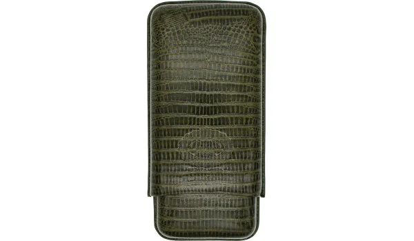 Hoyo de Monterrey sikarikotelo nahka vihreä 3 osaa