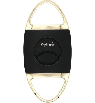 BigSmoke Cutter, mustakultainen, sahalaitaiset mustat terät