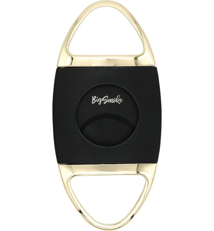 BigSmoke Cutter, mustakultainen, sahalaitaiset mustat terät kuva 3