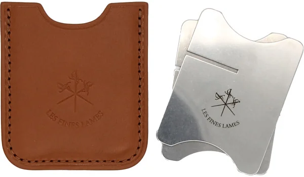 Les Fines Lames -sikarituki nahkakotelolla, vaaleanruskea