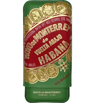 Hoyo de Monterrey -sikarikotelo, nahkaa, 3 sikaria
