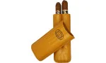 Partagas-sikarikotelo nahkaa, sinappia, 2 sikarille