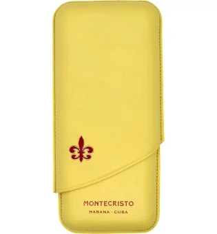 Montecristo-sikarikotelo, keltainen, 3 sikarille