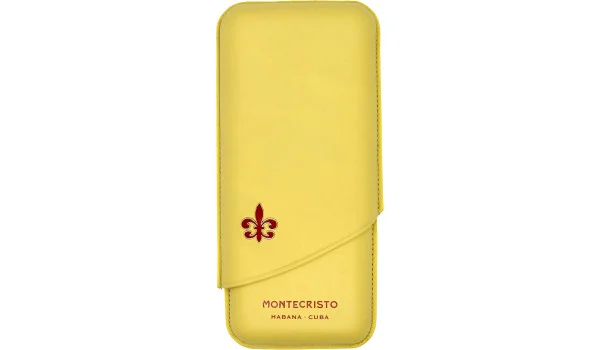 Montecristo-sikarikotelo, keltainen, 3 sikarille