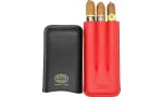 Partagas Series -nahkakotelo, musta ja punainen, kultaisella logolla