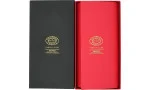 Partagas Series -nahkakotelo, musta ja punainen, kultaisella logolla