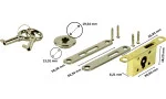 Humidor Swing bolt Lock Set, hopea kuva 5