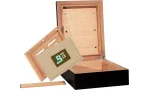 BigSmoke Humidor Mini Black, sisältää Boveda-paketin 72%