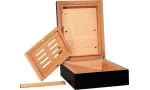 BigSmoke Humidor Mini Black, sisältää Boveda-paketin 72%