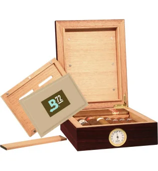 BigSmoke Humidor Mini Brown sisältää Boveda-pakkauksen 72%