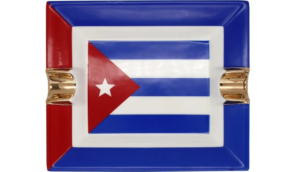 Ceramic Cigar Ashtray Cuban Flag kuva 3